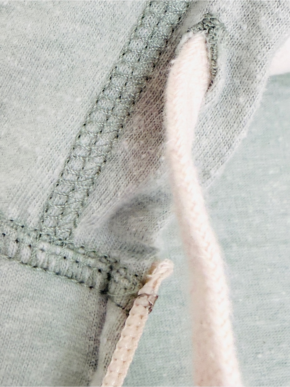 Men’s American Giant Light Mint Green Heather Full-Zip Hooded Sweatshirt 2X - Picture 12 of 14